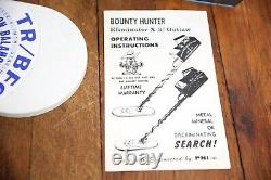 Vintage Metal Detector Bounty Hunter Outlaw Pro coin gold search tool box manual