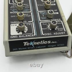 Vintage Teknetics 9000 Coin Computer LCD Metal Detector Control Box Turns On