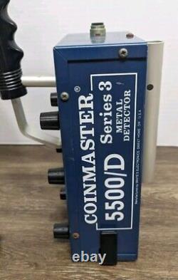 Vintage Whites 5500/D Series 3 Coinmaster Metal Detector Kit in Case Tested