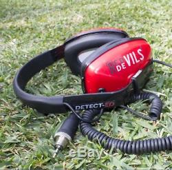 Waterproof Headphones For Minelab Equinox (Red-Devils) Metal Detecting
