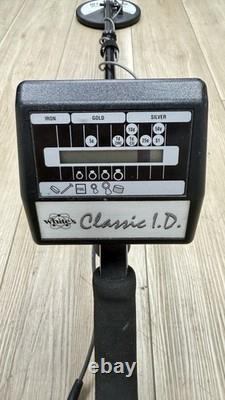 White's Classic I. D. Metal Detector with Blue Max 800 Coil Works. Read