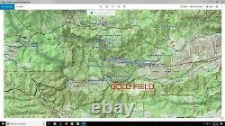 @mining Claim@gold Nugget Prospecting@+gps+@laptop@topo Mine Maps Metal Detector